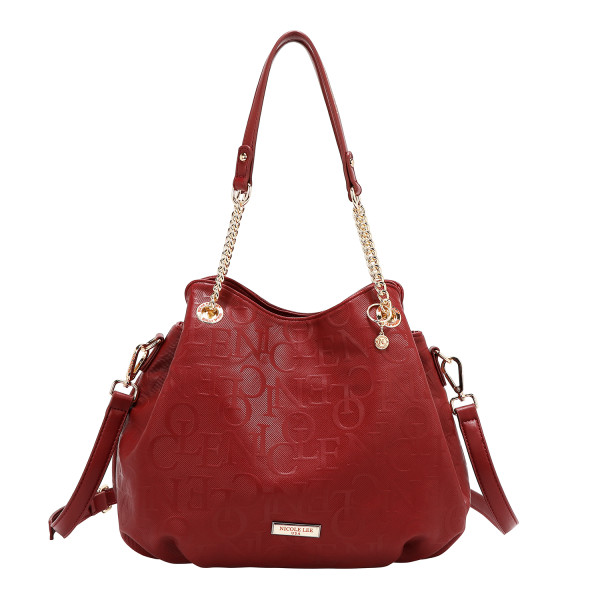 TORBA NICOLE LEE EMB17512 BURGUNDY