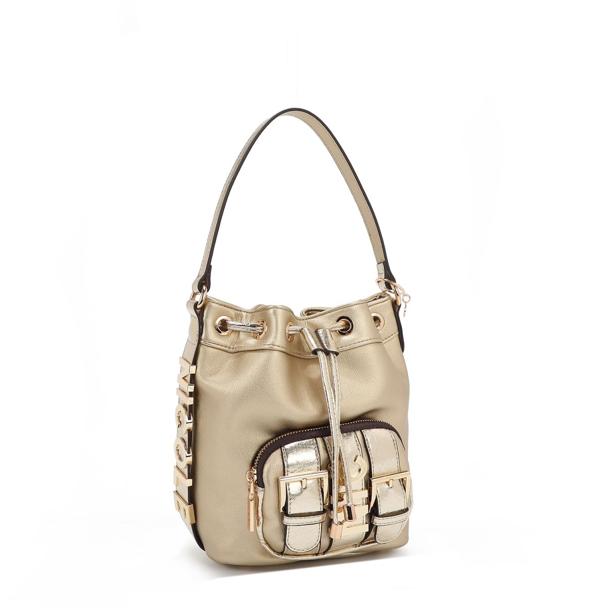 TORBA NICOLE LEE P17207 LOGO GOLD SS2025