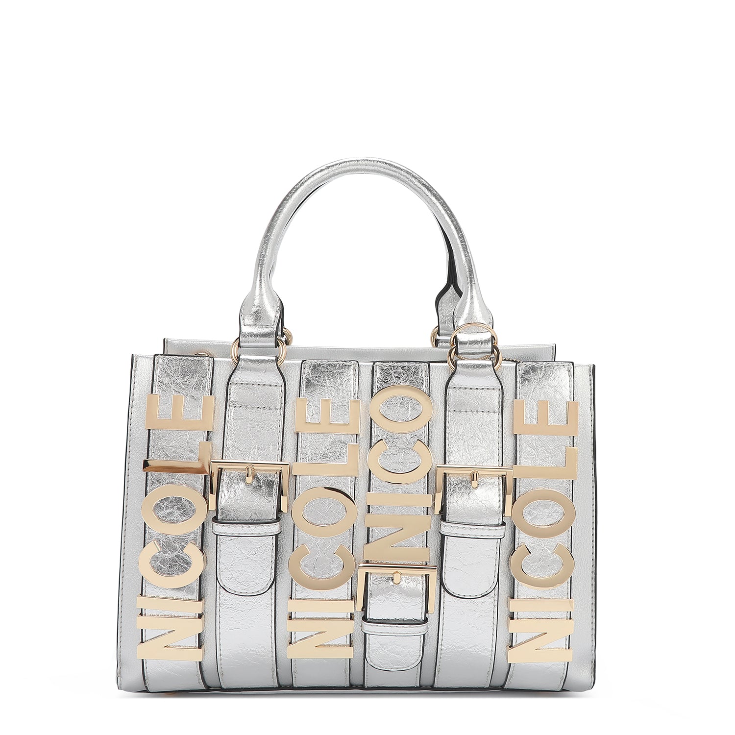 TORBA NICOLE LEE P17203 LOGO WHITE SS2025