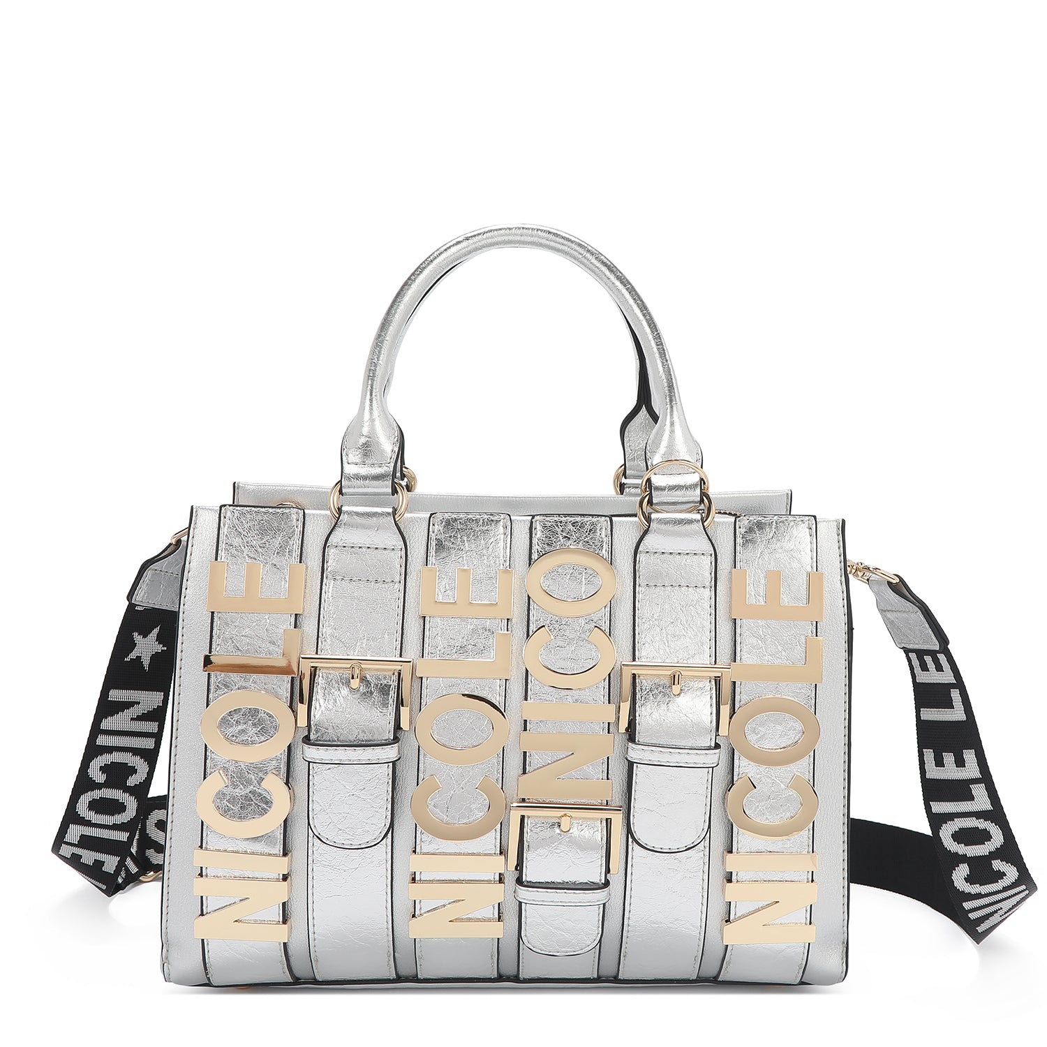 TORBA NICOLE LEE P17203 LOGO WHITE SS2025