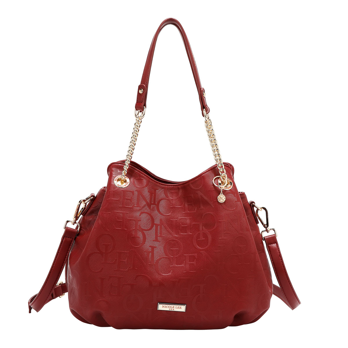 TORBA NICOLE LEE EMB17512 BURGUNDY